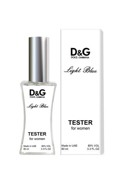Тестер парфюм женский 60ml Dolce Gabbana Light Blue woman - белая упаковка