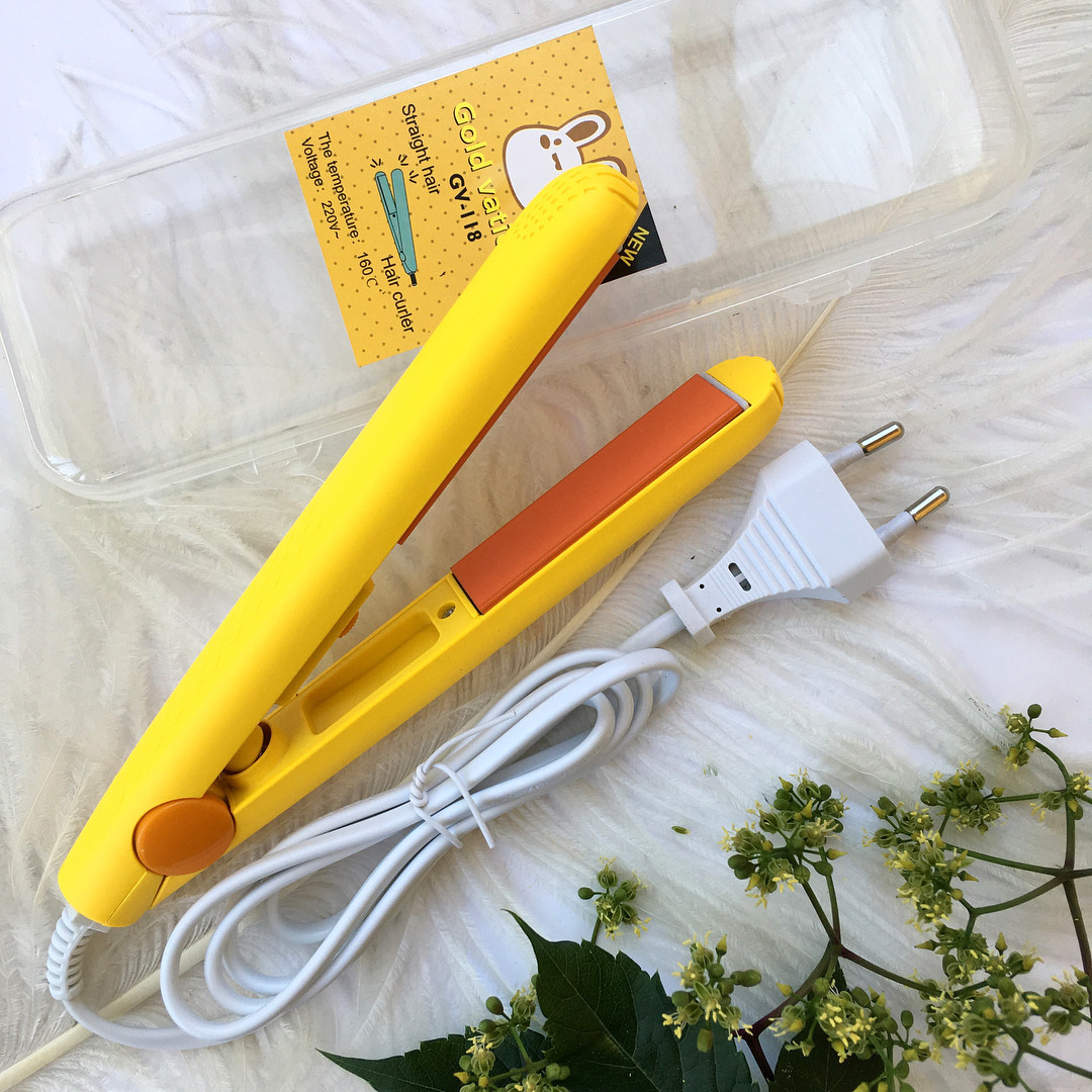 Mini ondulator - indreptator de par Dont Touch ME!- Galben (S6/P1)