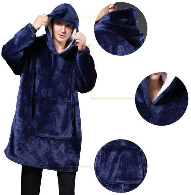 Hoody cu două fețe Huggle Hoodie - Albastru intunecat (S19/P1)