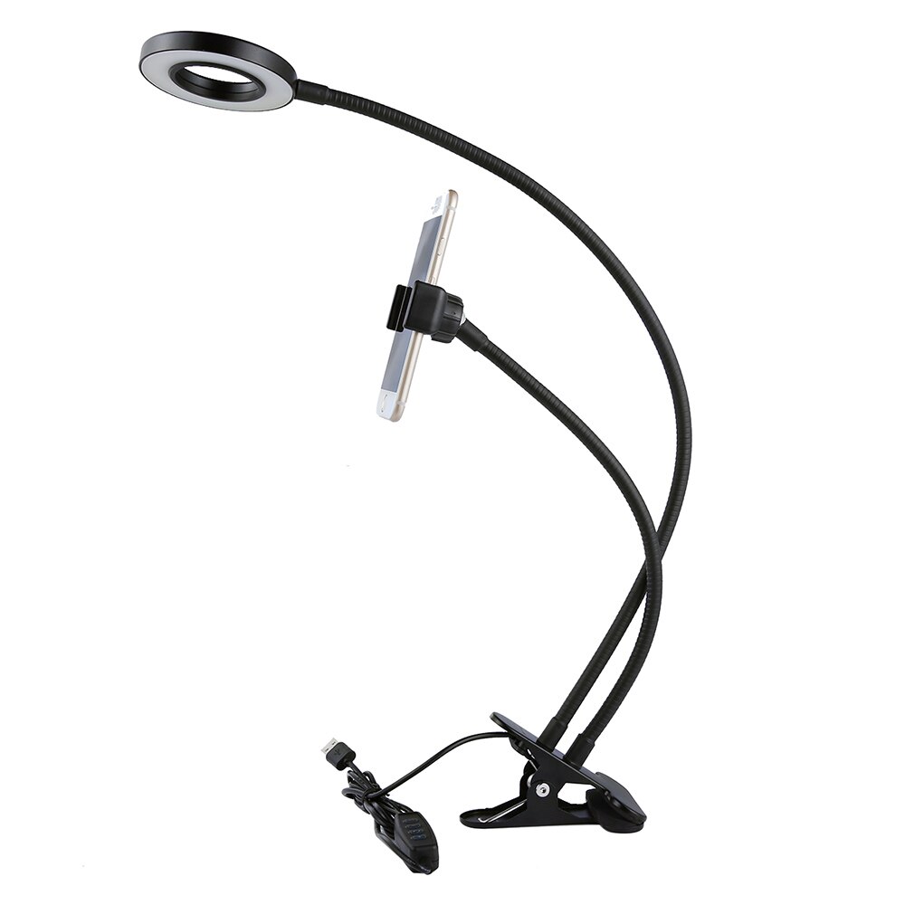 Suport pentru telefon cu cleste si lumina de fundal Professional Live Stream (S20/P4)