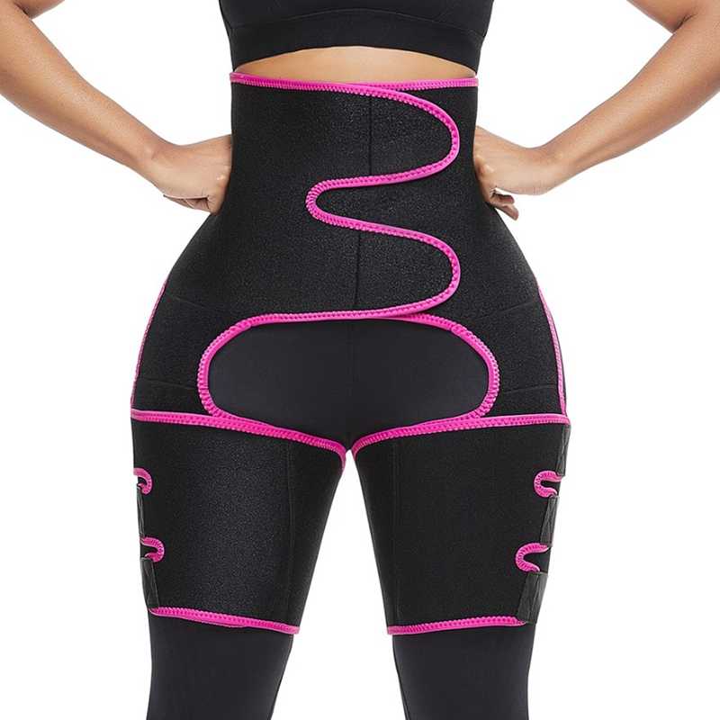 Costum de slăbire ajustabil 3 în 1 L/XL Roz (S7/P1)