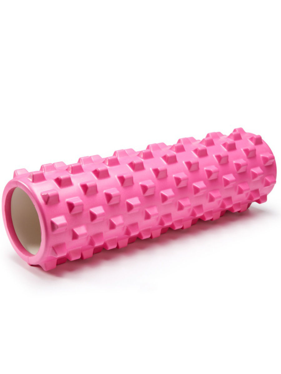 Rolă de masaj pentru fitness în sortiment S124--43 - Roz (32x14 cm) (S5/P4)