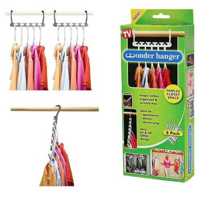 Cuier multifuncțional - Wonder hanger 8 Pack (S12/P3)