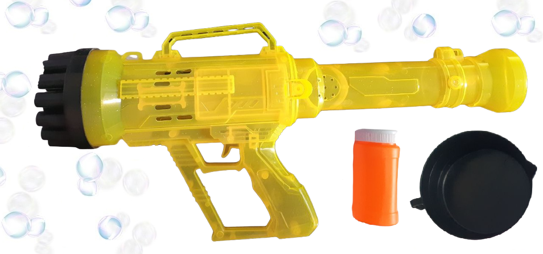 Pistol de facut baloane cu baterii - 3939-136А - Galben (S13/P4)