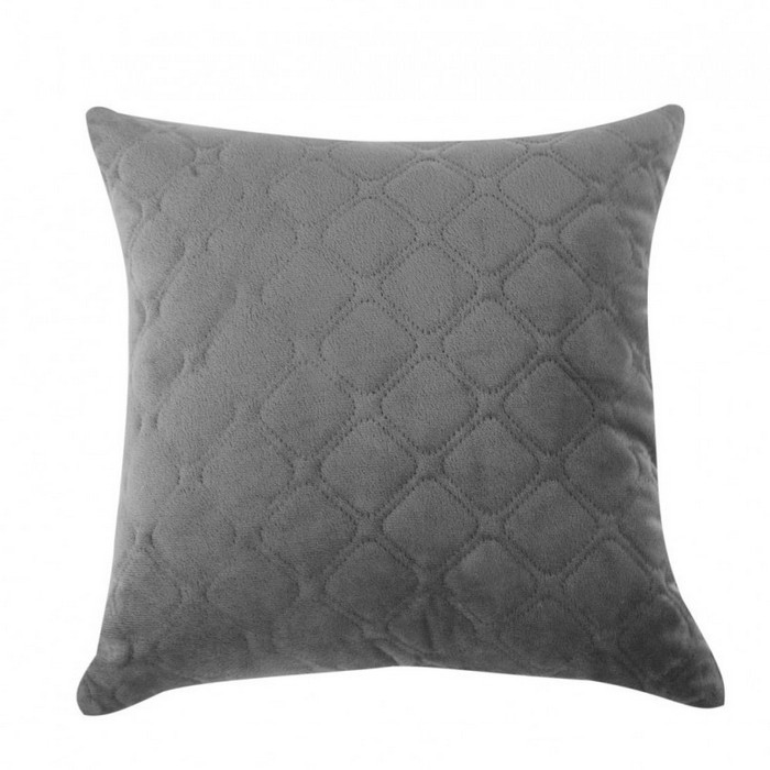 Pernă decorativă Balak Home TC 7636 Velour 40x40 cm Gri (S20/P5)