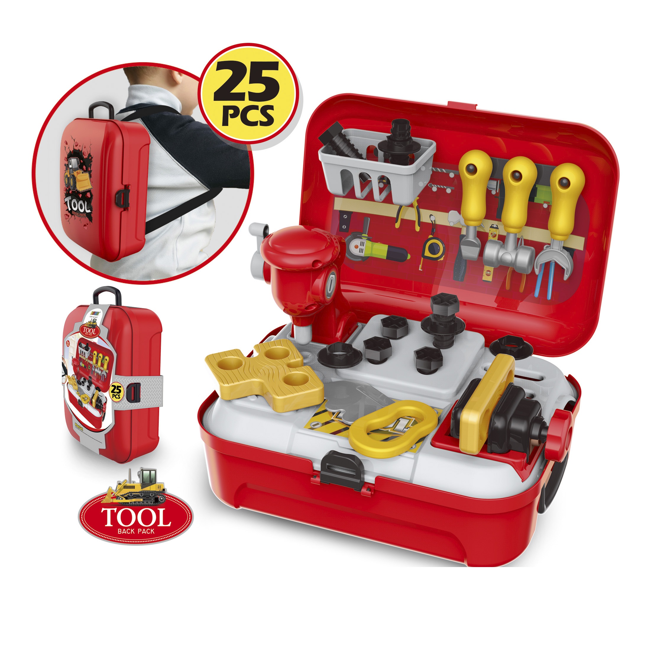 Set rucsac pentru baiat, trusa de jucarie (S13/P1)