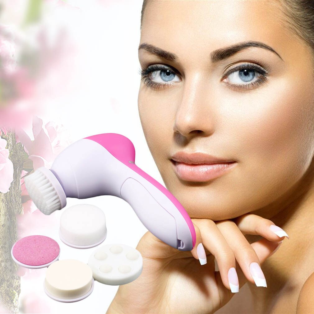 Perie de masaj si curatare faciala 5 in 1 Beauty Care Massager AE 8782 (S6/P2)