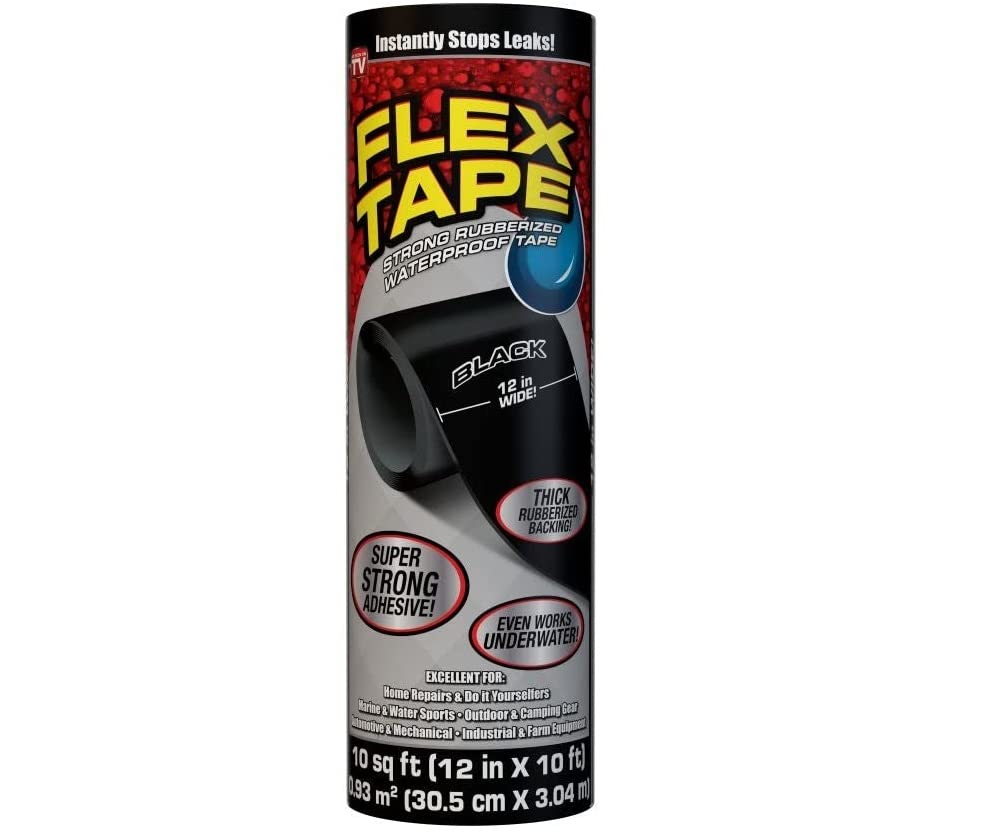 Bandă izolatoare rezistentă la apă Flex Tape 30,5 cm х 3 m - Negru (S4/P2)