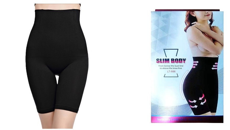 Colanti scurti nylon - Negru 3XL (S22/P4)