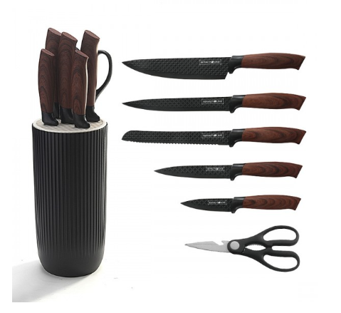 Set de cutite cu suport RL-DCO7B 7 piese (S2/P1)