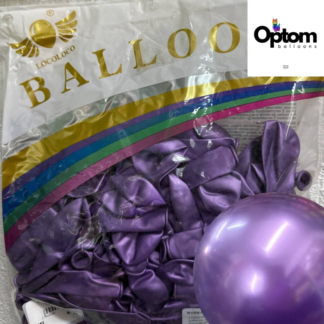 Baloane latex Violet CHROME
