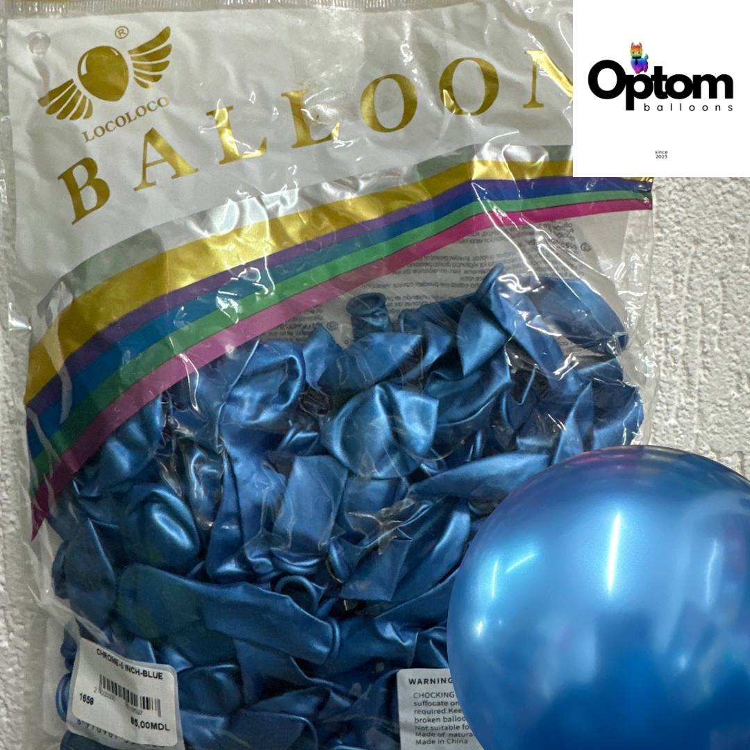 Baloane latex Chrome Blue