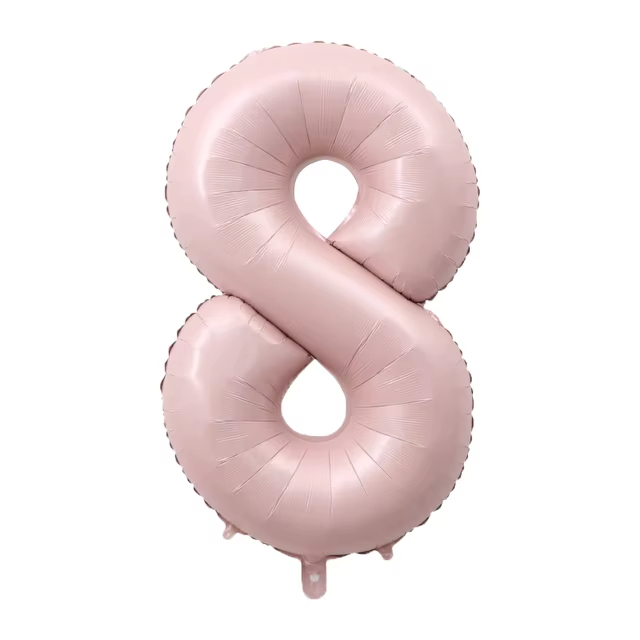 Цифра фольга Baby Pink 8