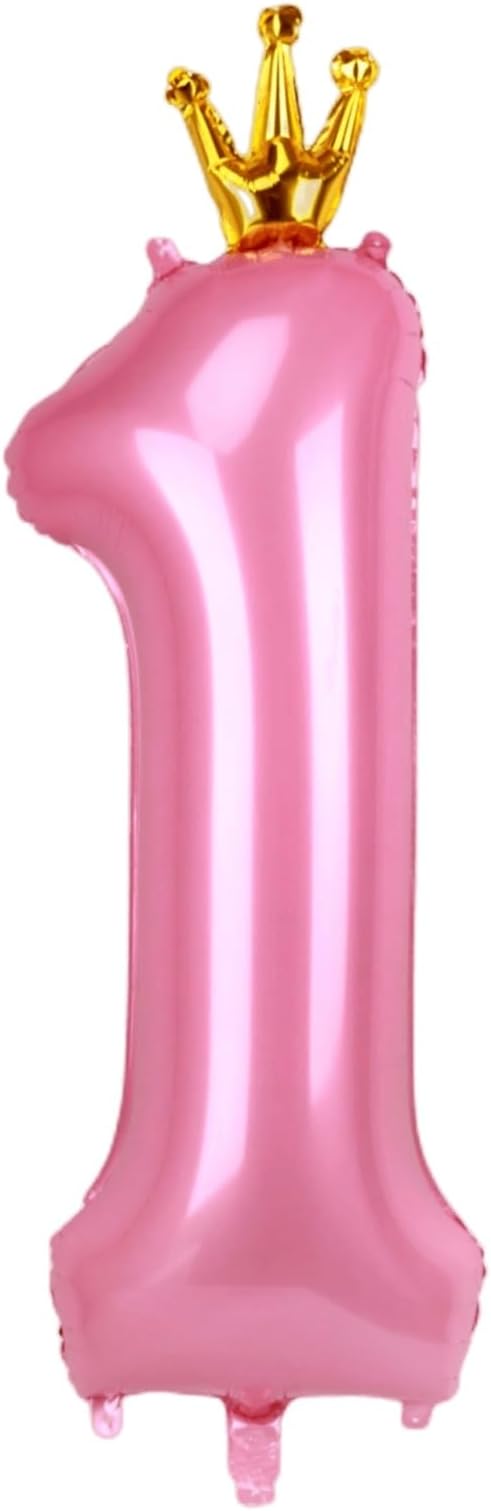 Цифра фольга Crown Pink 1