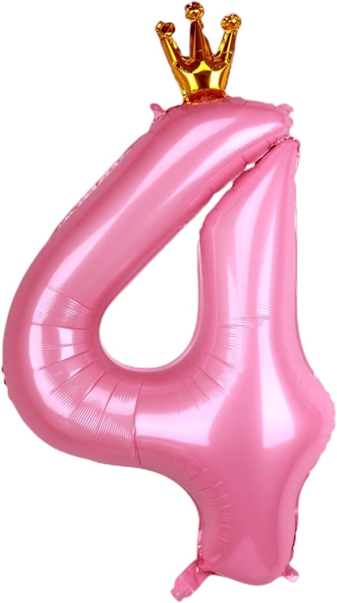 Цифра фольга Crown Pink 4