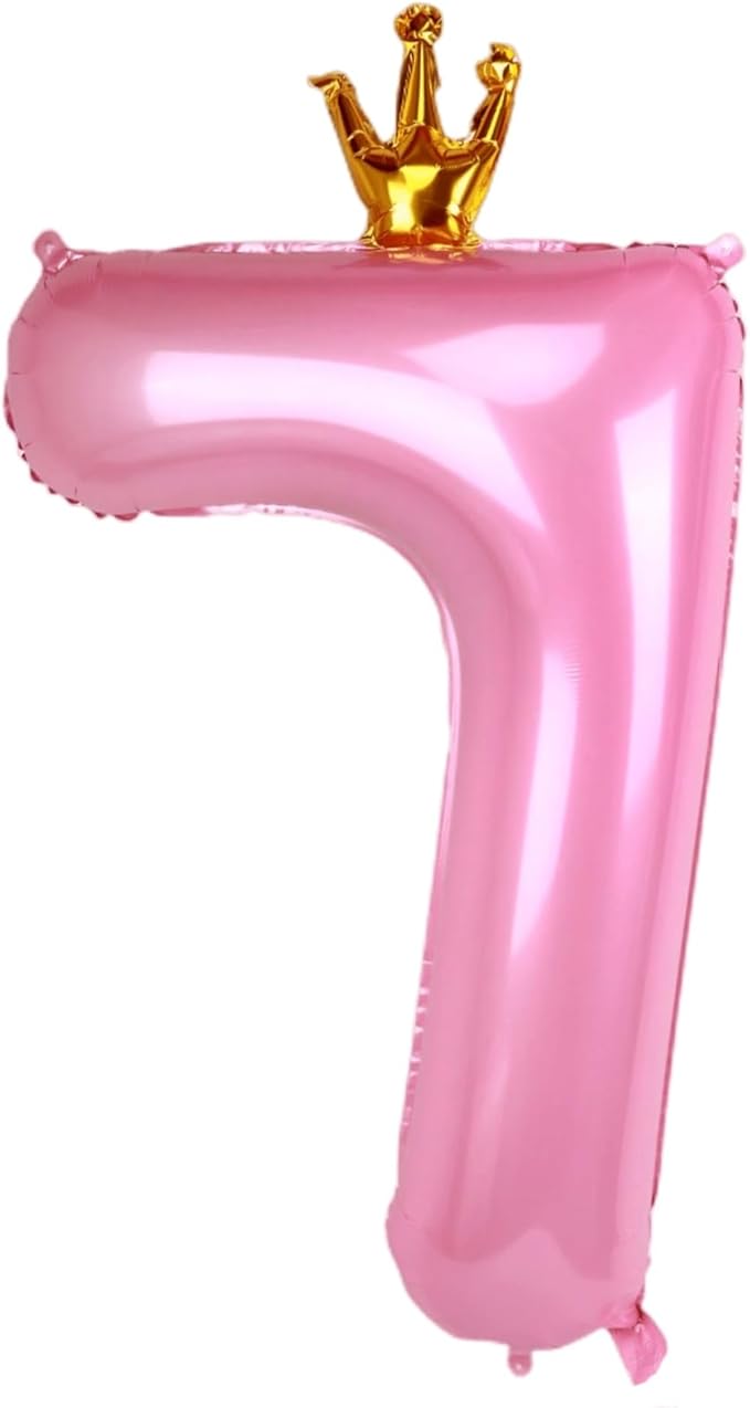 Цифра фольга Crown Pink 7