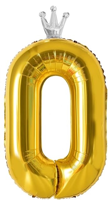 Цифра фольга Crown Gold 0