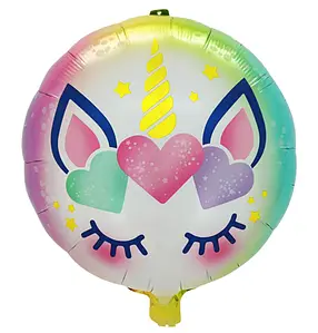 Фольгированный шар с рисунком Unicorn
