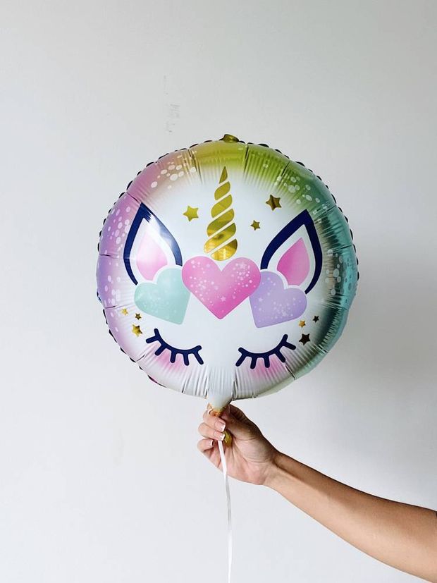 Фольгированный шар с рисунком Unicorn