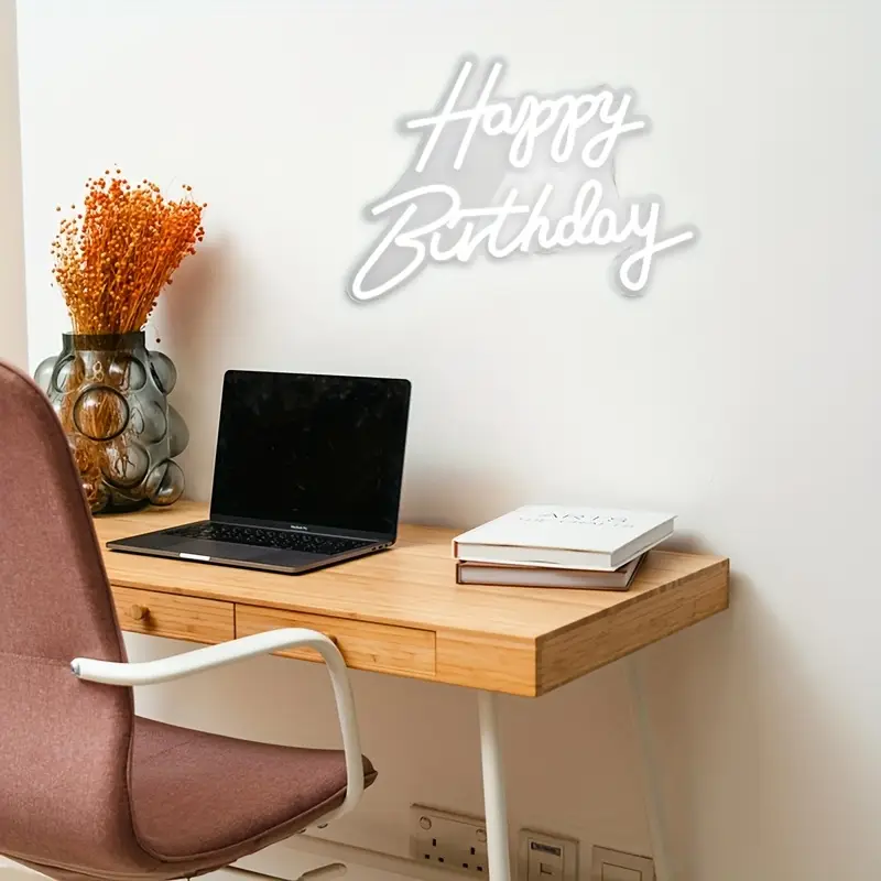 Tabla de acril Led Happy Birthday