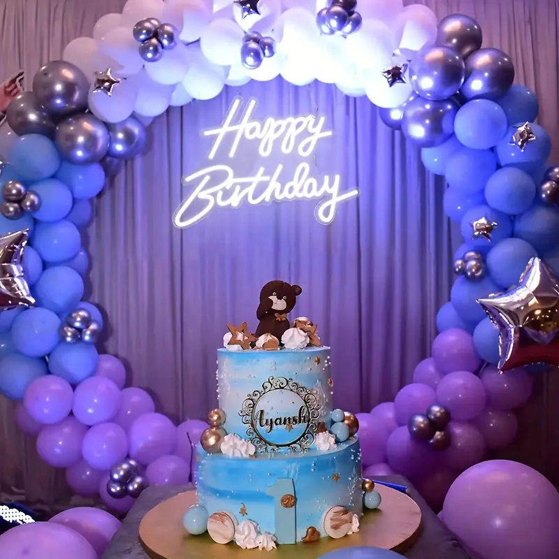 Tabla de acril Led Happy Birthday