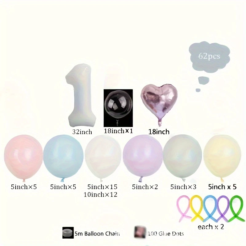 Set cu nr 1 alb