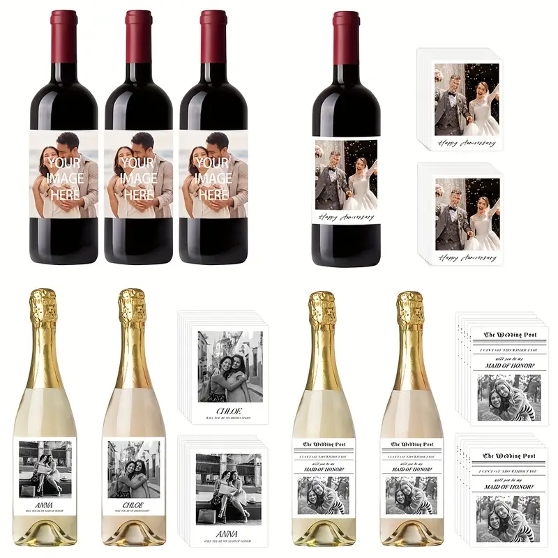 20 de etichete peronalizate pentru sticla de vin