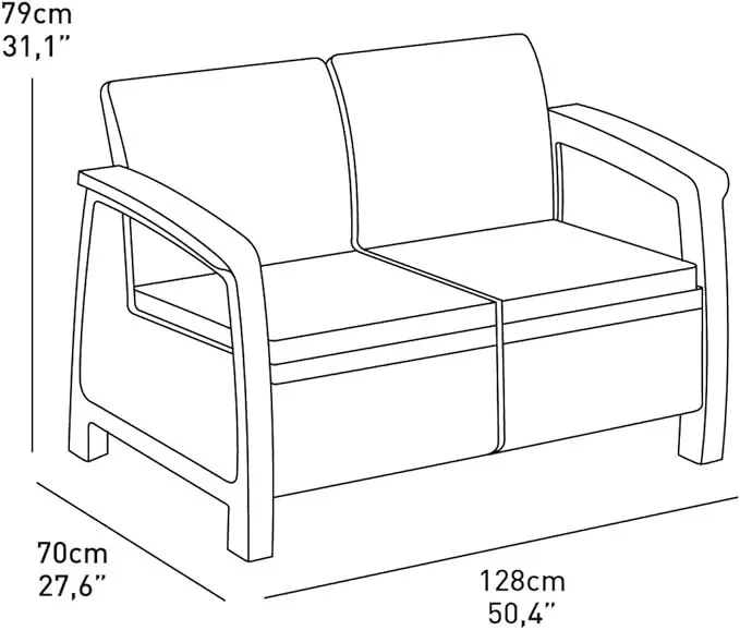 Set de mobilier de grădină NOVARA 5 piese Antracit