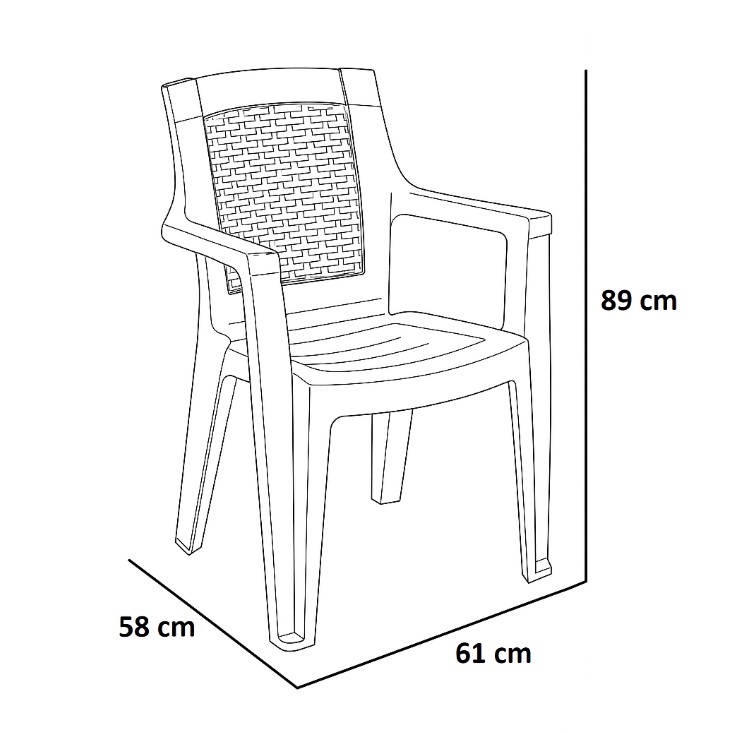 Scaun din plastic JEIVER Maro