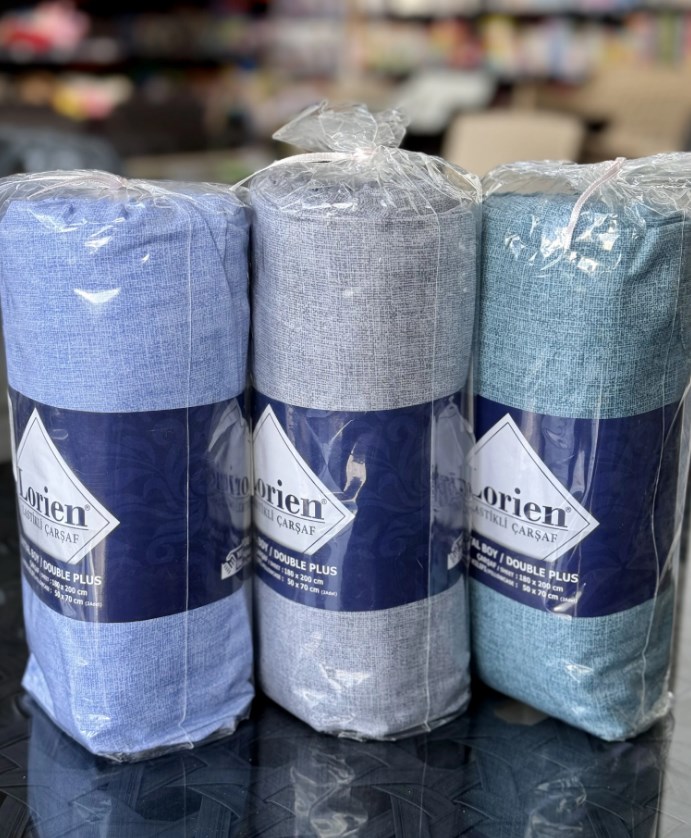Set cearceaf cu 2 fețe de pernă 180x200 cm