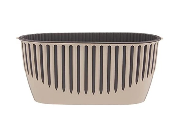 Ghiveci pentru balcon PIANO nr 1 (set 2 in 1) Mocha