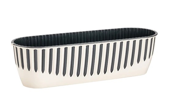 Ghiveci pentru balcon PIANO nr 2 (set 2 in 1) Alb