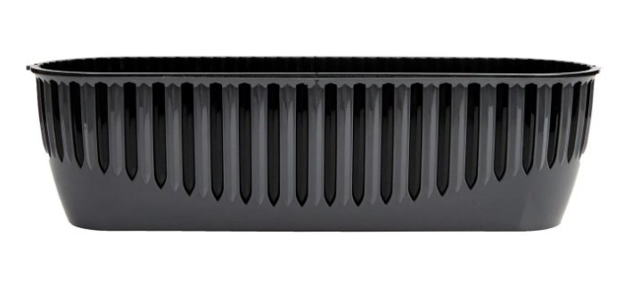 Ghiveci pentru balcon PIANO nr 2 (set 2 in 1) Antracit