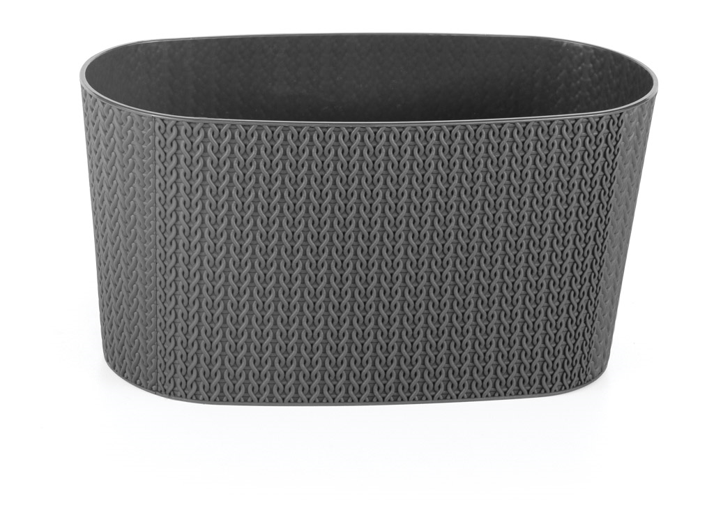 Ghiveci pentru balcon SUMELA cu separator de drenare apa Antracit