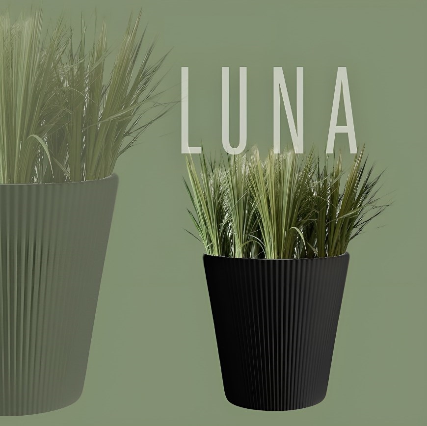 Цветочный горшок LUNA №. 3 Антрацит