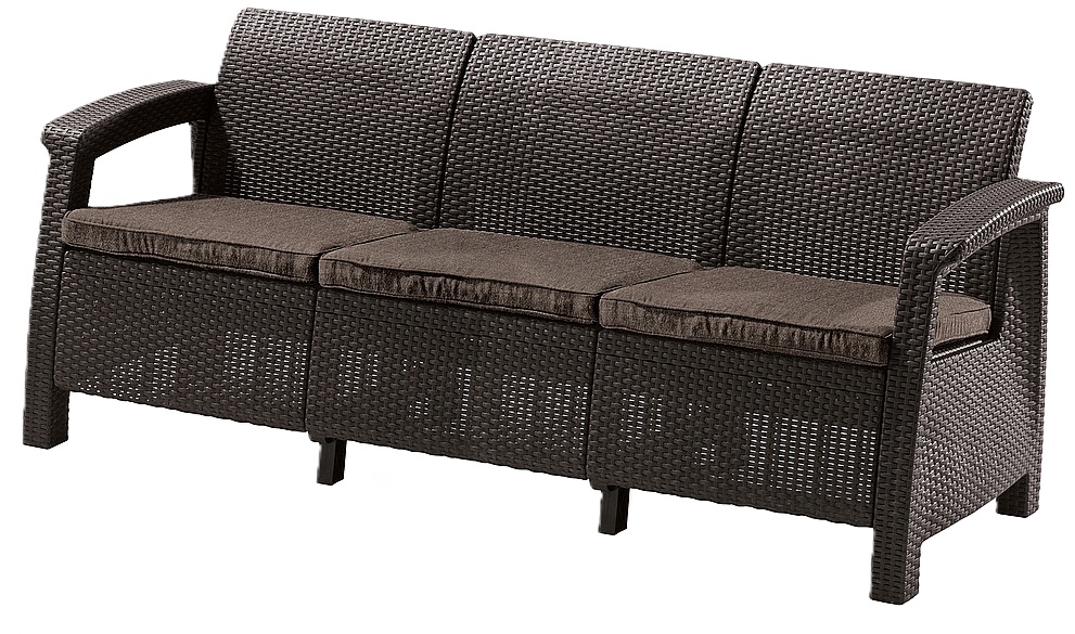 Set de mobilier de grădină NOVARA 5 piese Maro