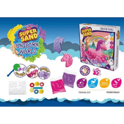 Set de modelare „Lumea unicornilor din nisip”