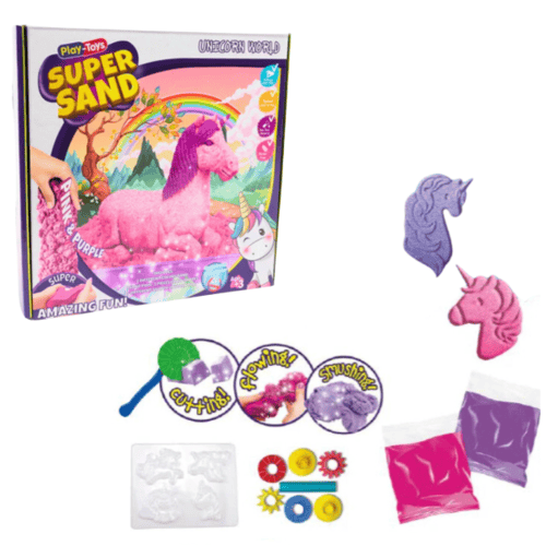 Set de modelare „Lumea unicornilor din nisip”