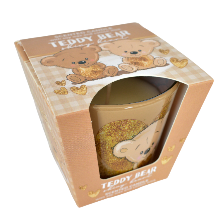 🕯️ Lumânare Parfumata în Formă de Inimioară "Bear Shiny Heart" – 115 g