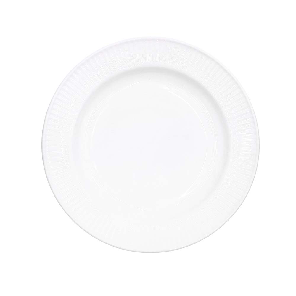 🍽️ Farfurie de servire albă – 18 cm