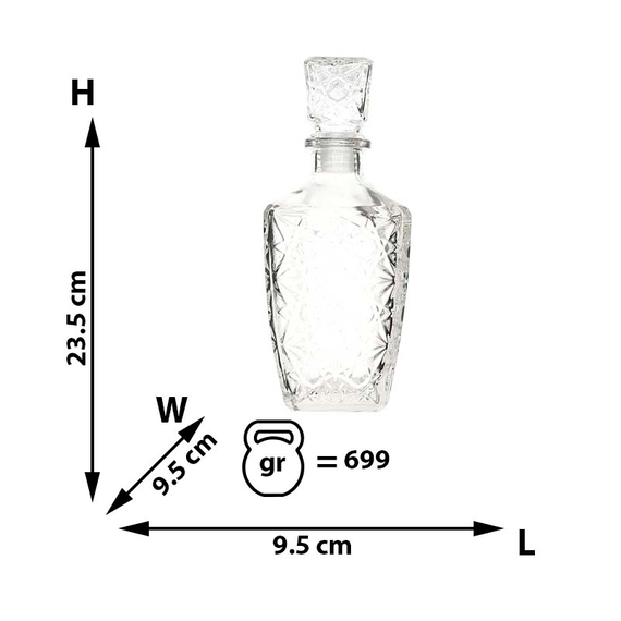 🍷 Decantor Elegant din Sticlă – Servire Rafinată
