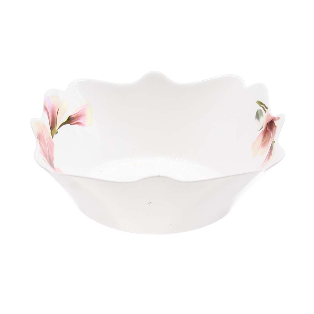 🥗 Salatieră Ceramică cu Elemente de Sticlă – Design Elegant