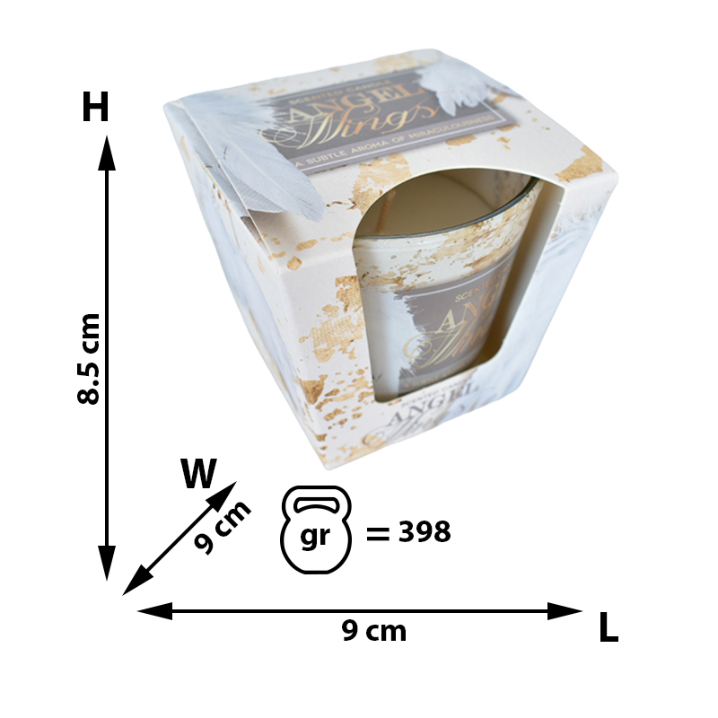 🕯 Lumânare Parfumată în Pahar – Angel Wings (115 g)