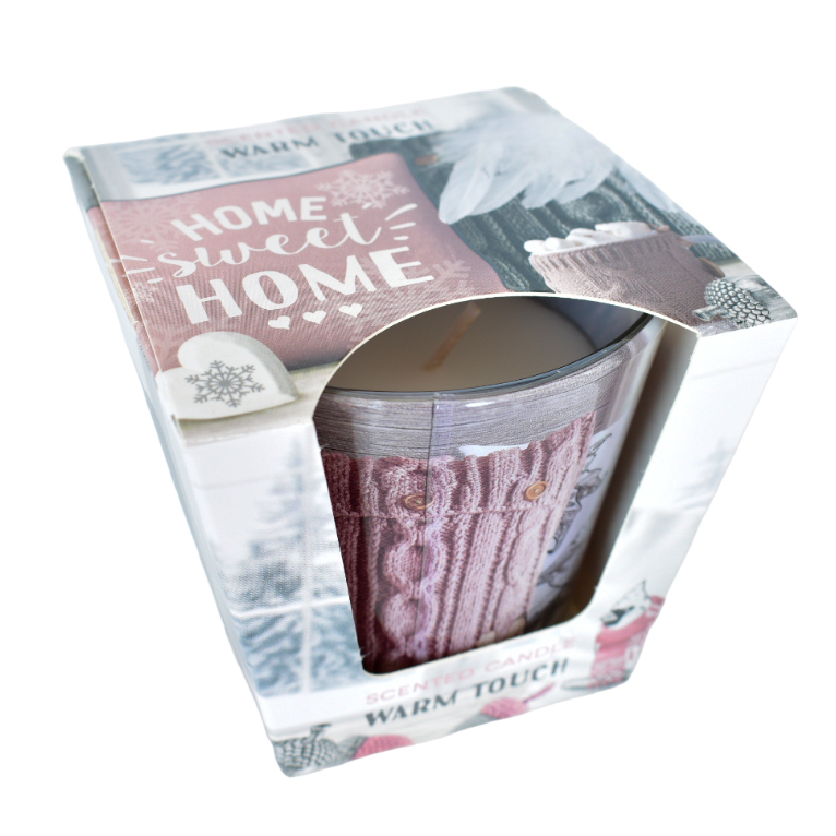 🕯 Lumânare Parfumată în Pahar – Warm & Cosy Home (115 g)