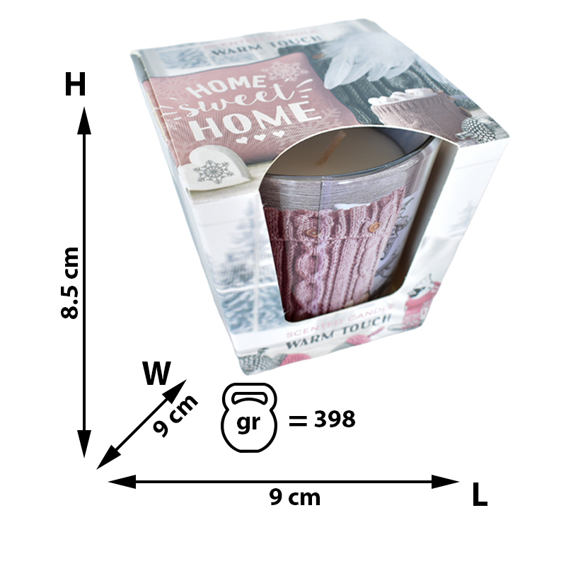 🕯 Lumânare Parfumată în Pahar – Warm & Cosy Home (115 g)