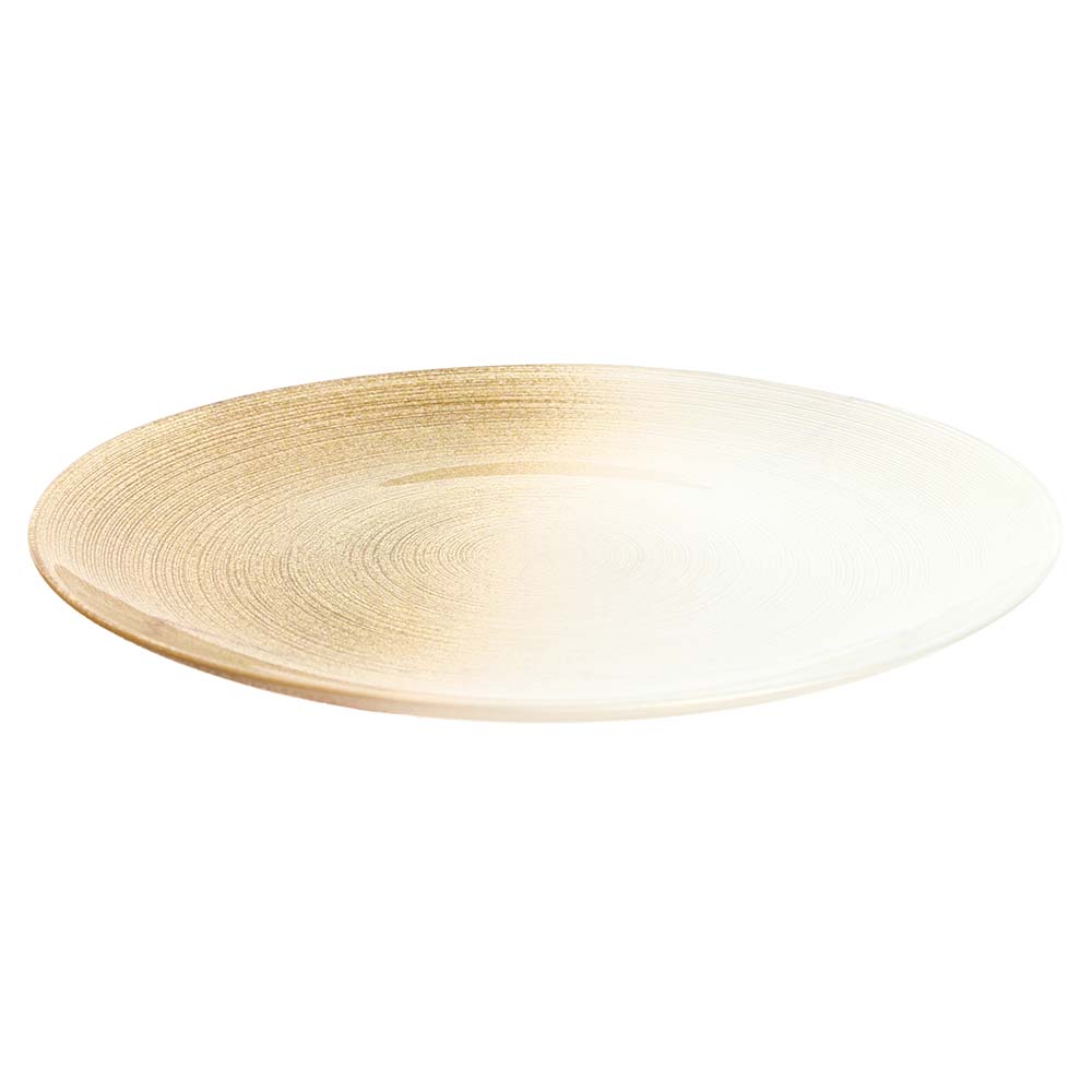🍽 Farfurie de Sticlă 28 cm – Efect Gradient, Colecția "Tobacco"