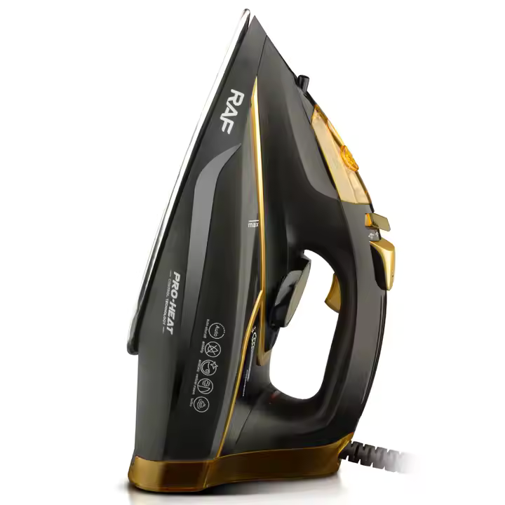 Fier de Călcat cu Aburi RAF 2400W – Talpă Ceramică, Antiaderentă