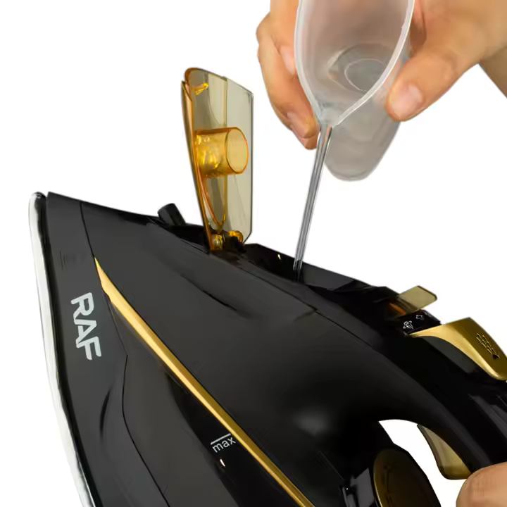 Fier de Călcat cu Aburi RAF 2400W – Talpă Ceramică, Antiaderentă