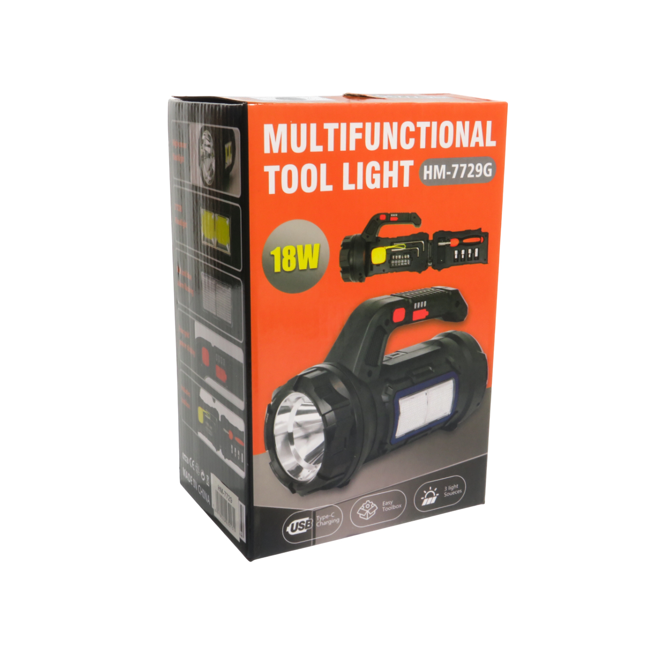 Lanternă Multifuncțională 2 în 1 cu Set de Unelte – Iluminare și Utilitate într-un Singur Dispozitiv