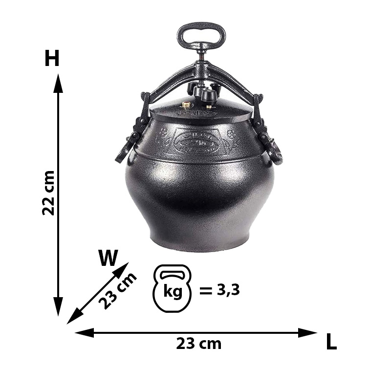 Cazan Afgan de 5 Litri – Prepară Mâncăruri Delicioase în Natură